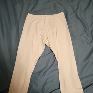 Cream Sparkly Leggings